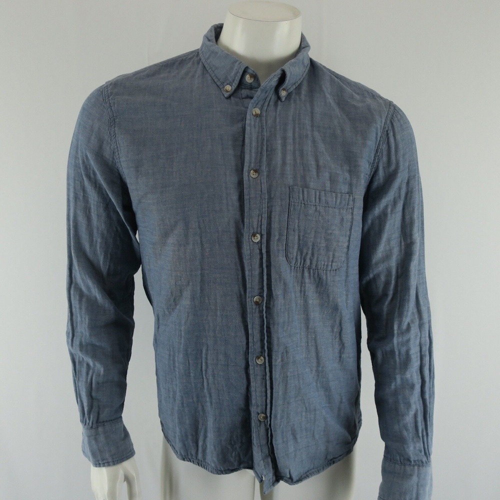 Marine Layer Long Sleeve‎ Button Up Shirt Mens M 100% Cotton